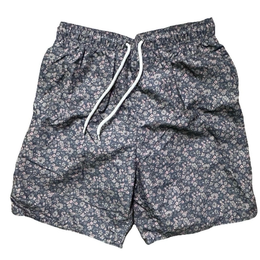 NWT Men’s Arizona Jean Co Floral Swim Trunks Size Small 6.5” Inseam